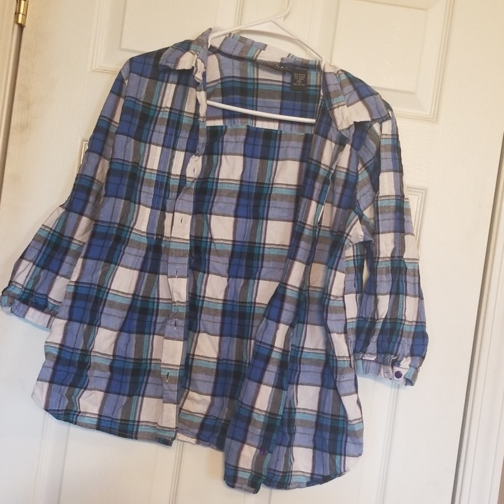 CITICRAZE plaid shirt with different colors in it